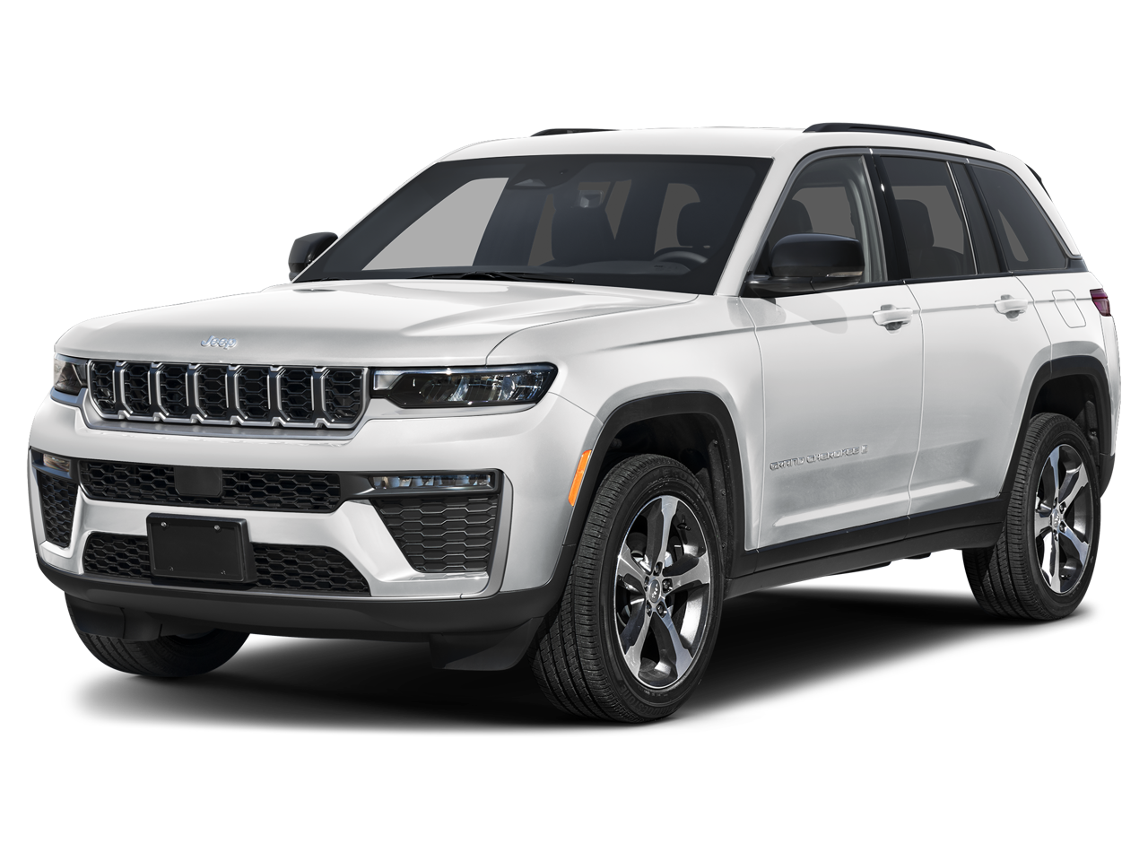 2026 Jeep Grand Cherokee Altitude in Bright White Clearcoat — front three-quarter view