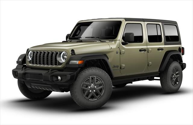 2026 Jeep Wrangler WRANGLER 4-DOOR SPORT S in 41 Exterior Paint — front three-quarter view