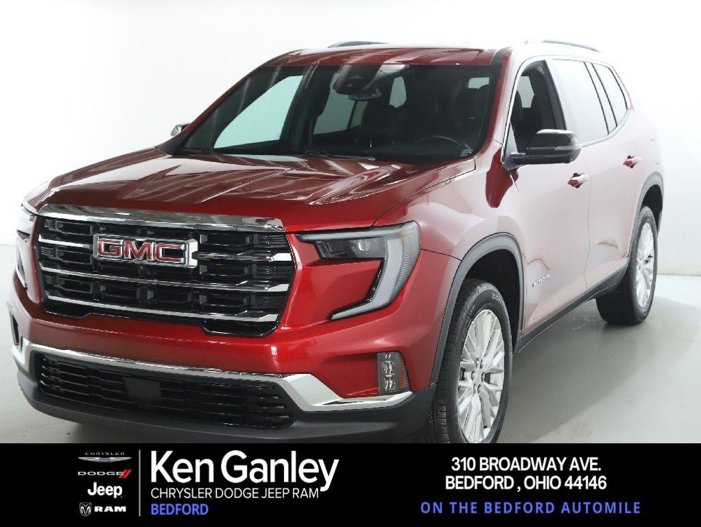 2024 GMC Acadia FWD Elevation in Volcanic Red Tintcoat — front three-quarter view