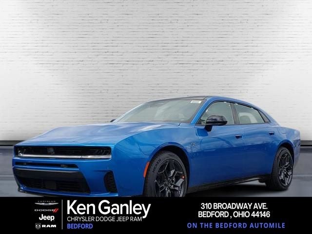 2026 Dodge Charger CHARGER R/T PLUS 4-DOOR AWD in Bludicrous Exterior Paint — front three-quarter view