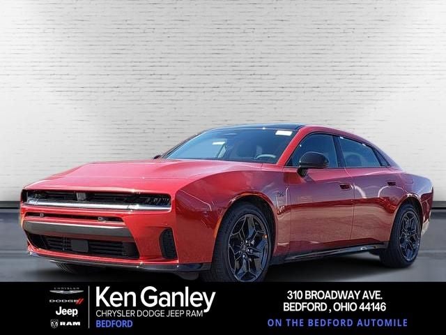 2026 Dodge Charger CHARGER R/T PLUS 4-DOOR AWD in Redeye Exterior Paint — front three-quarter view