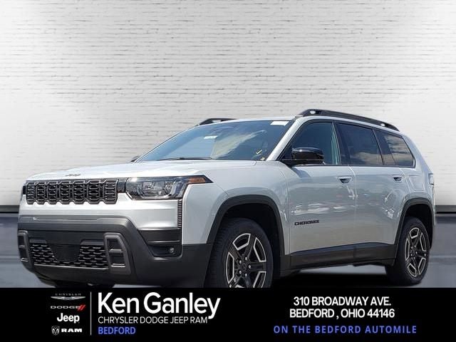 2026 Jeep Cherokee CHEROKEE LIMITED 4X4 in Silver Zynith Clear-Coat Exterior Paint — front three-quarter view
