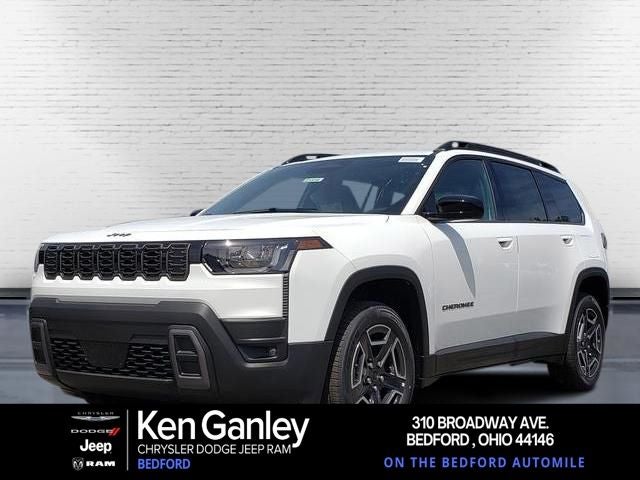 2026 Jeep Cherokee CHEROKEE LAREDO 4X4 in Bright White Clear-Coat Exterior Paint — front three-quarter view