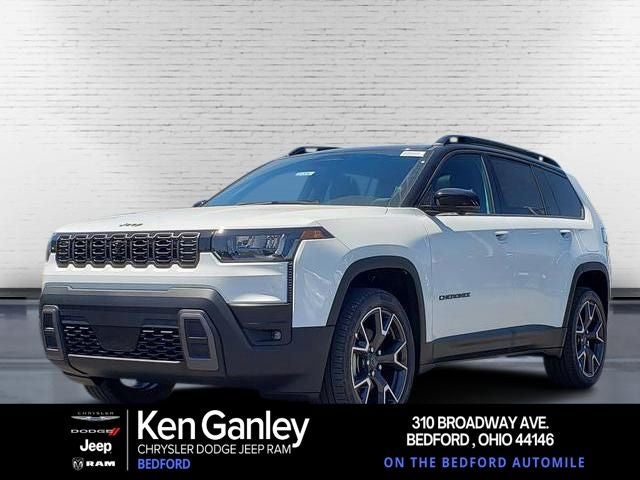 2026 Jeep Cherokee CHEROKEE OVERLAND 4X4 in Bright White Clear-Coat Exterior Paint — front three-quarter view
