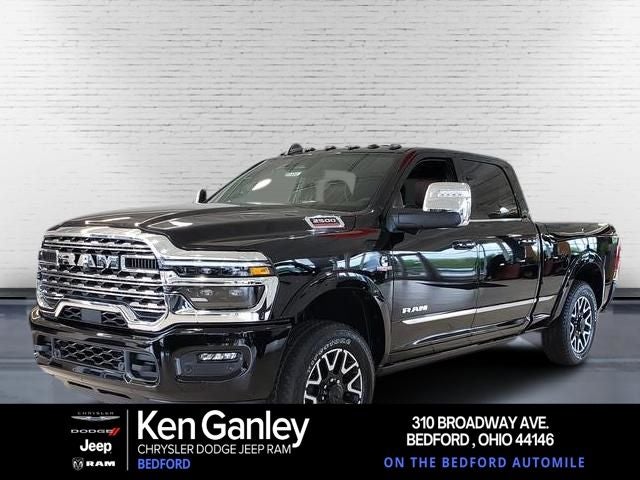 2026 RAM Ram 2500 RAM 2500 LIMITED CREW CAB 4X4 6'4' BOX in Diamond Black Crystal Pearl-Coat Exterior Paint — front three-quarter view