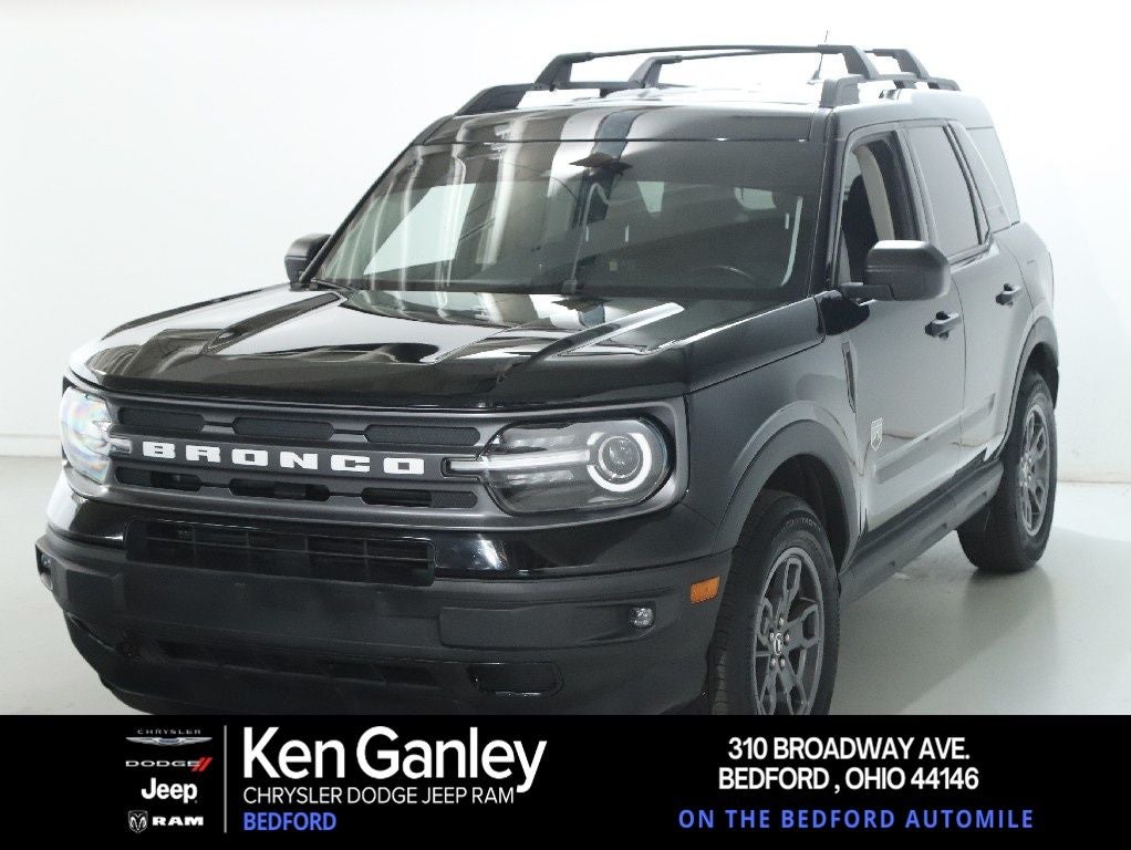 2023 Ford Bronco Sport Big Bend in Shadow Black — front three-quarter view