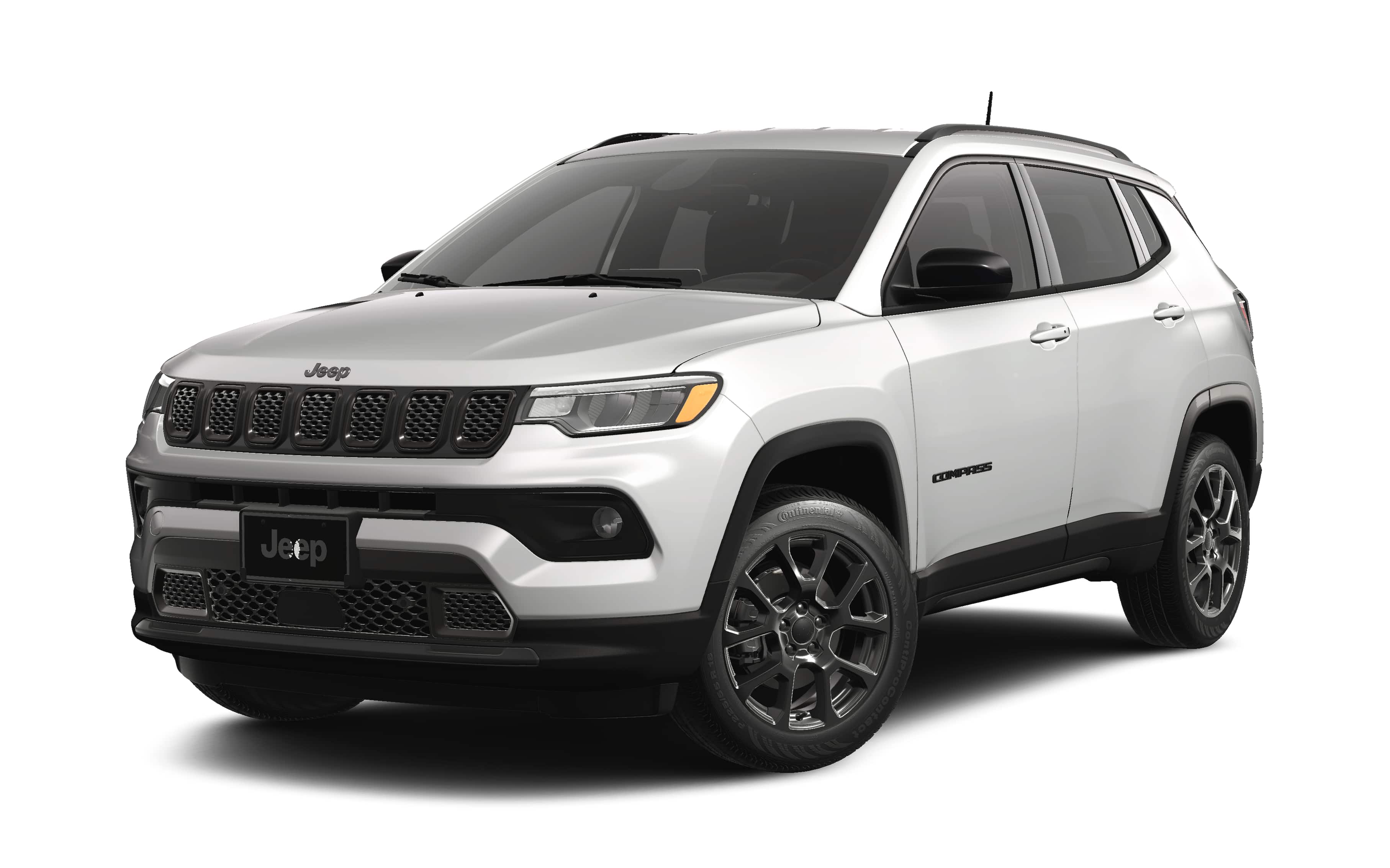 2026 Jeep Compass COMPASS LATITUDE ALTITUDE 4X4 in Bright White Clearcoat — front three-quarter view