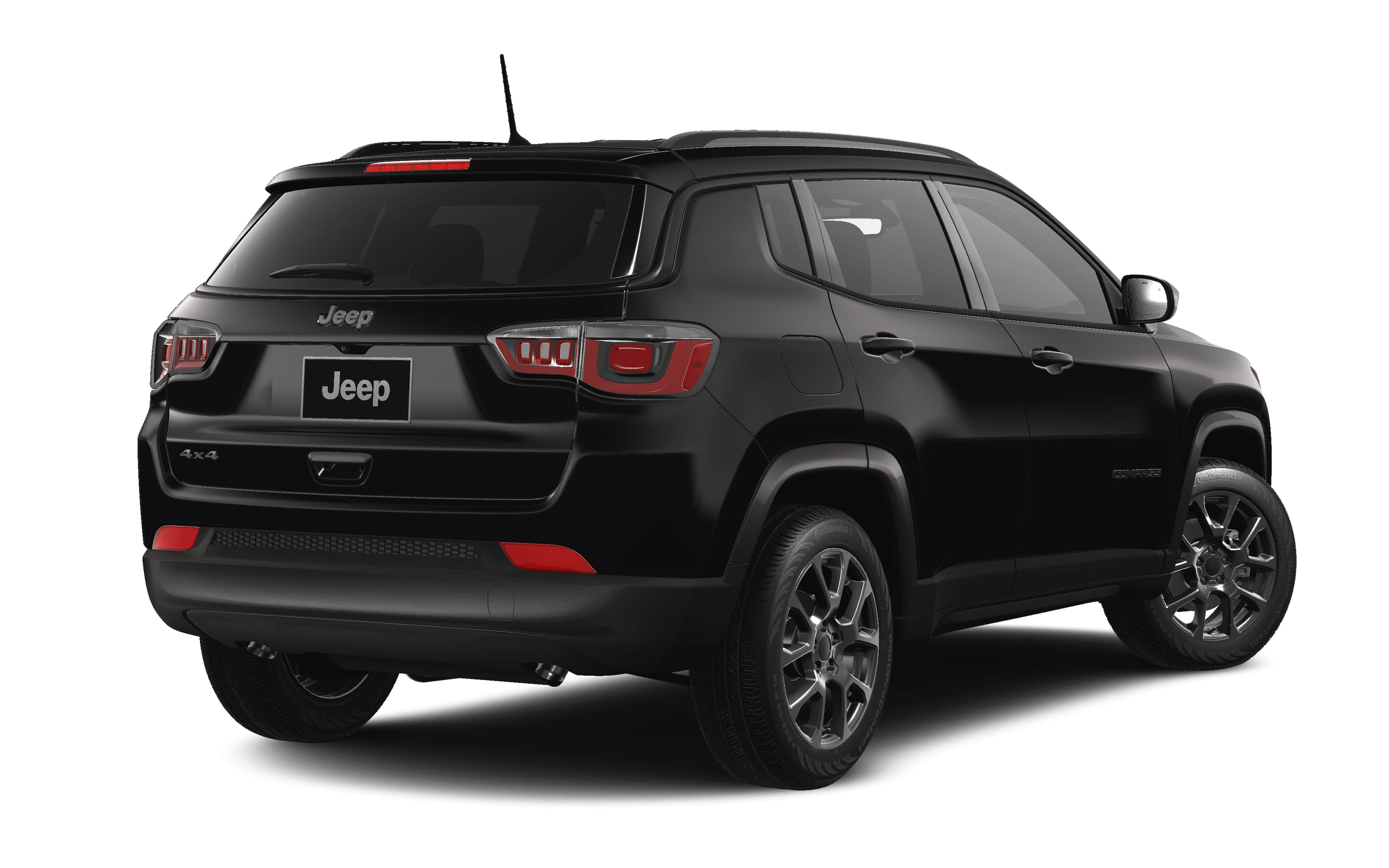 2026 Jeep Compass COMPASS LATITUDE ALTITUDE 4X4 in Diamond Black Crystal Pearlcoat — front three-quarter view