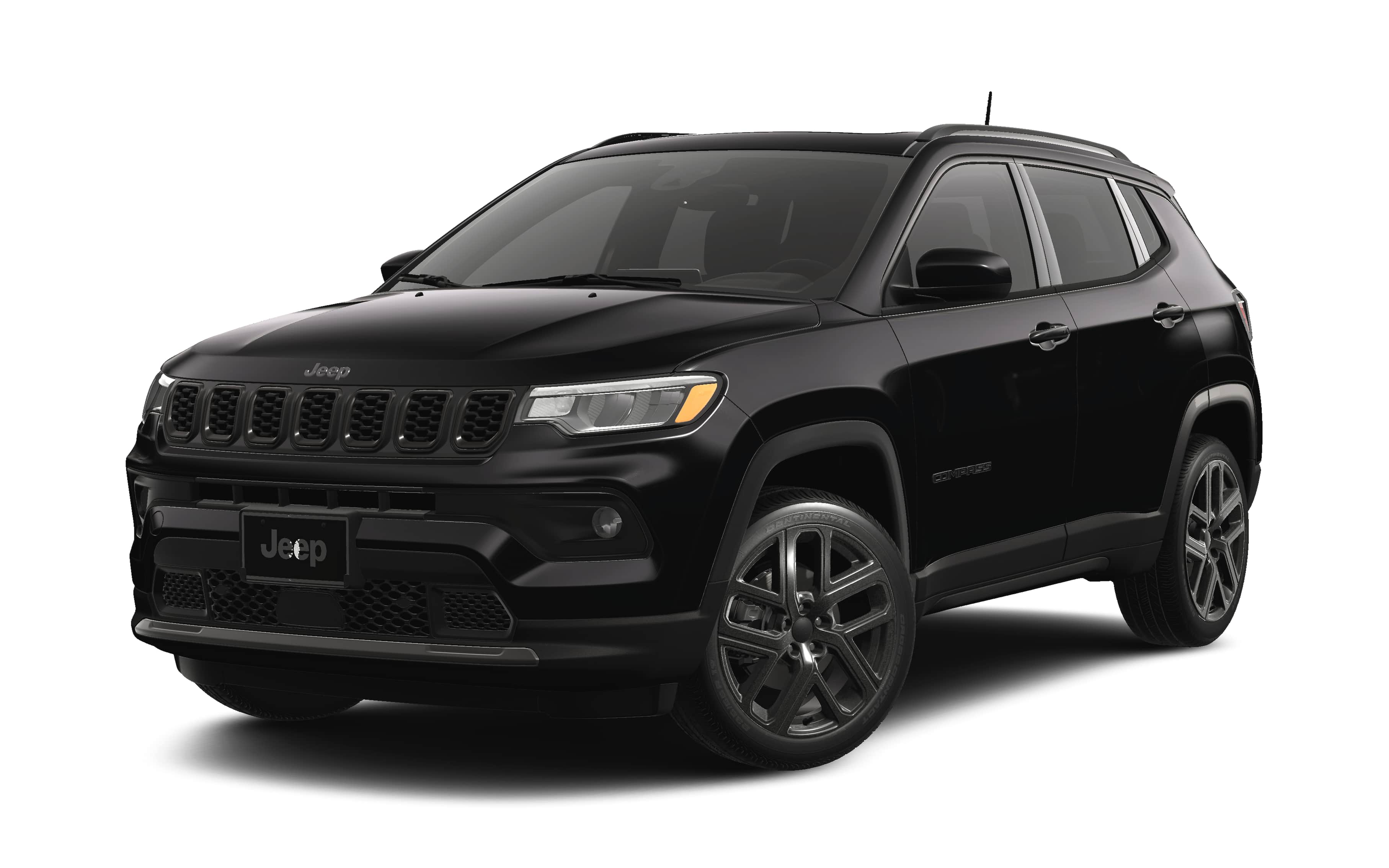2026 Jeep Compass COMPASS LIMITED ALTITUDE 4X4 in Diamond Black Crystal Pearl-Coat Exterior Paint — front three-quarter view
